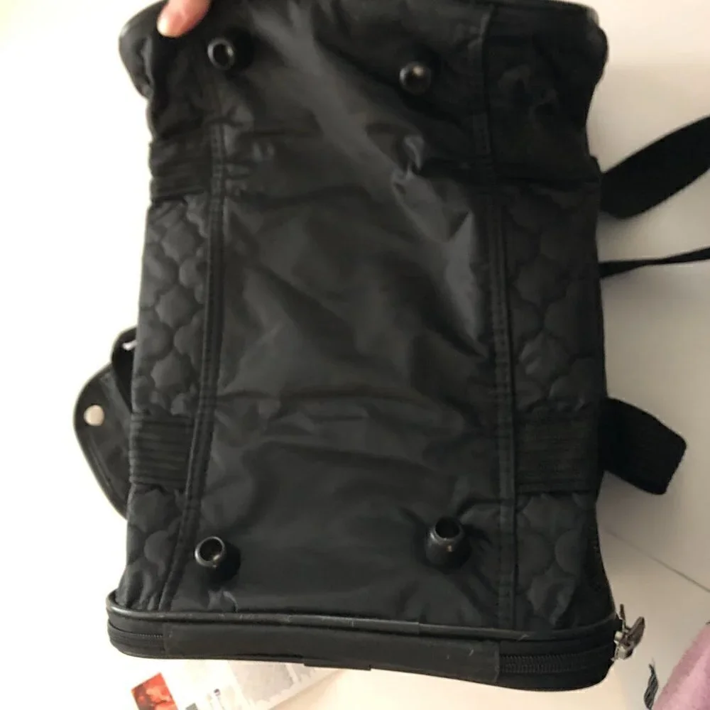 Pet Carrier, Black Lattice Stitching, Small